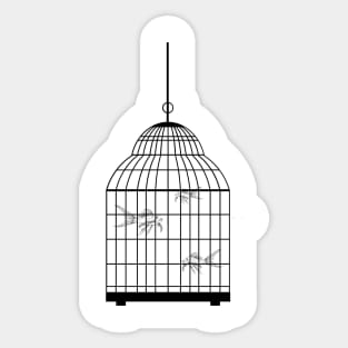 koi in cage Sticker